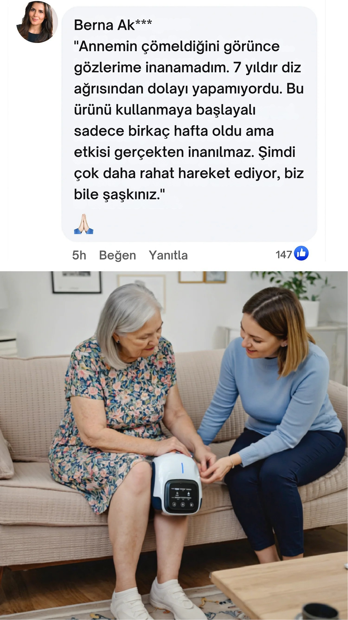 Houfor 2.0 - 4’ü 1 Arada Diz Terapi Cihazı