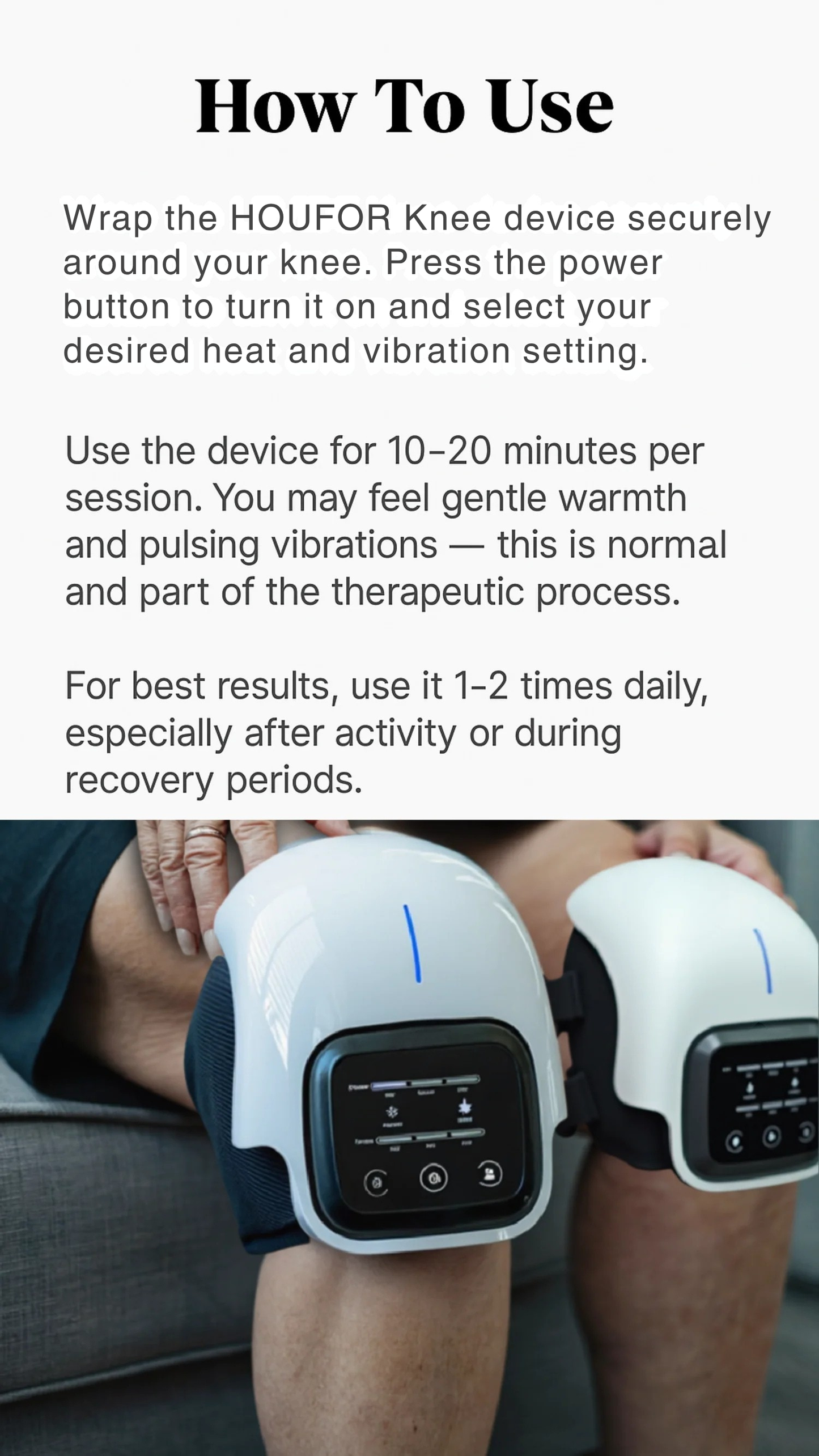 Houfor 2.0 – 4-in-1 Knee Therapy Device